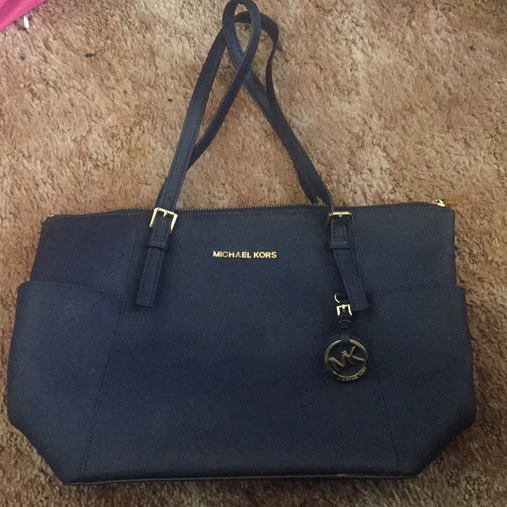 Michael Kors navy blue purse
